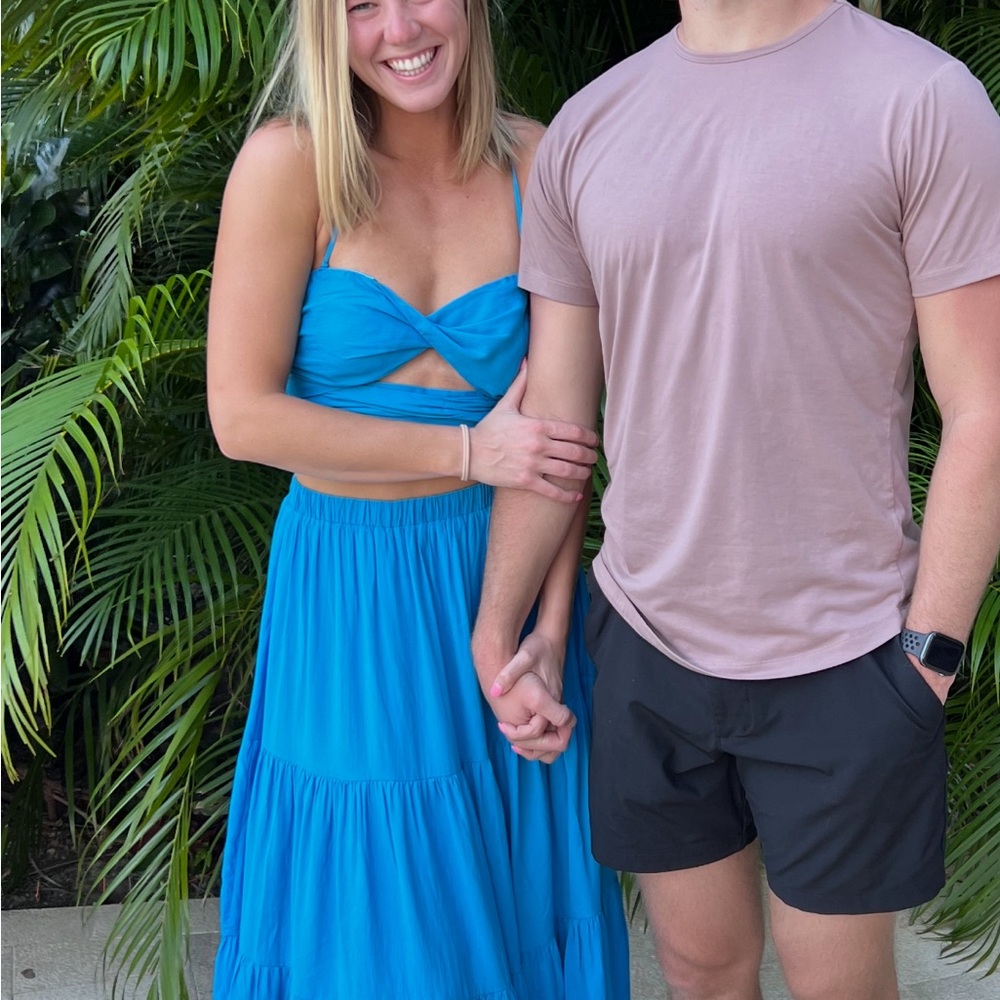 Princess Polly blue skirt set